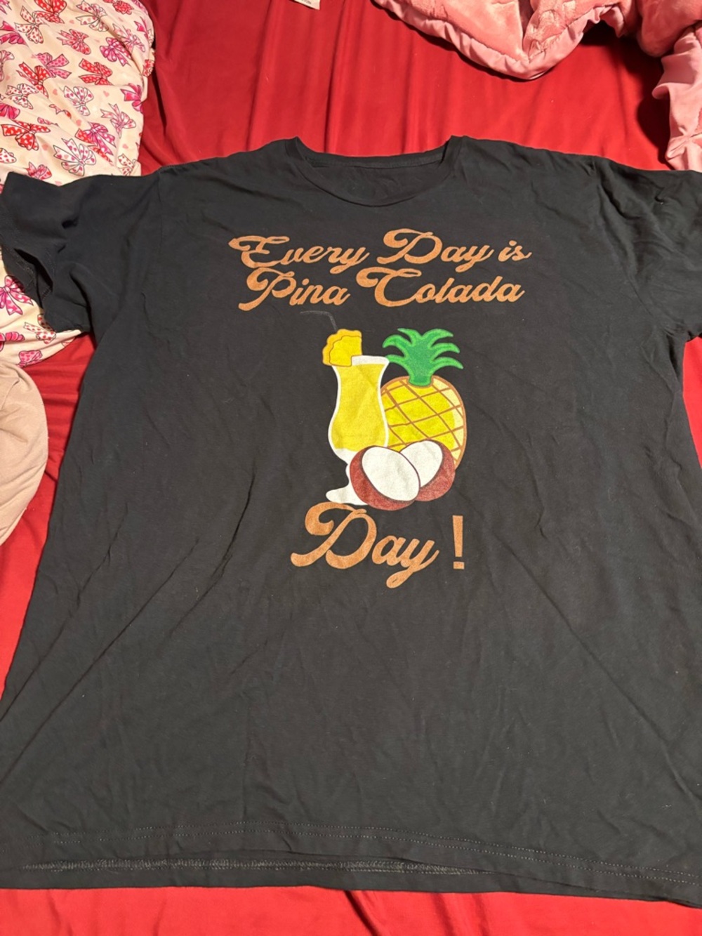 Gildan Black 'Every Day is Pina Colada Day' Graphic Tee